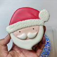 Load image into Gallery viewer, 4 inch Santa head cookie cutter
