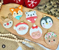 Load image into Gallery viewer, 5 ornament cookie cutter set  approx 3.5 inches each
