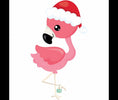 Load image into Gallery viewer, Santa Flamingo Cookie Cutter 4 inches tall
