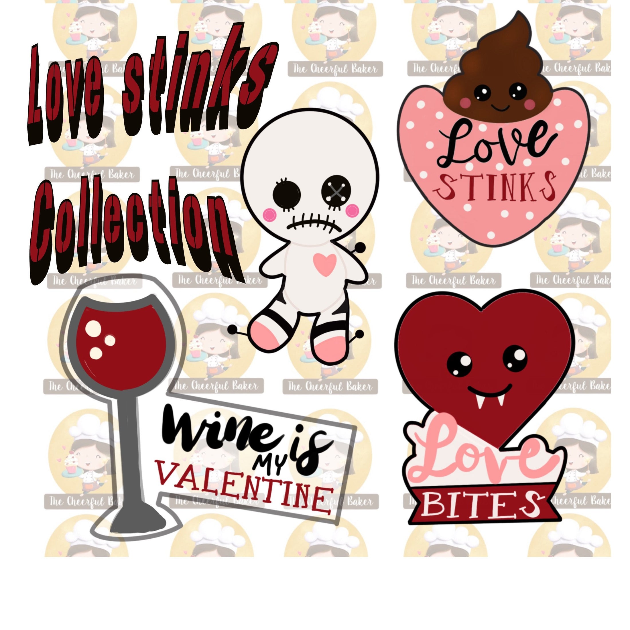 Love stink Valentine cookie cutter