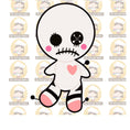 Load image into Gallery viewer, Voodoo doll cookie cutter with 1 inch fondant push pin cutter

