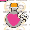 Load image into Gallery viewer, Valentine potion bottle cookie cutter
