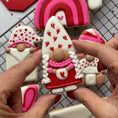 Load image into Gallery viewer, Gnome girl Valentine cookie cutter
