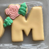 M and O cookie cutter set