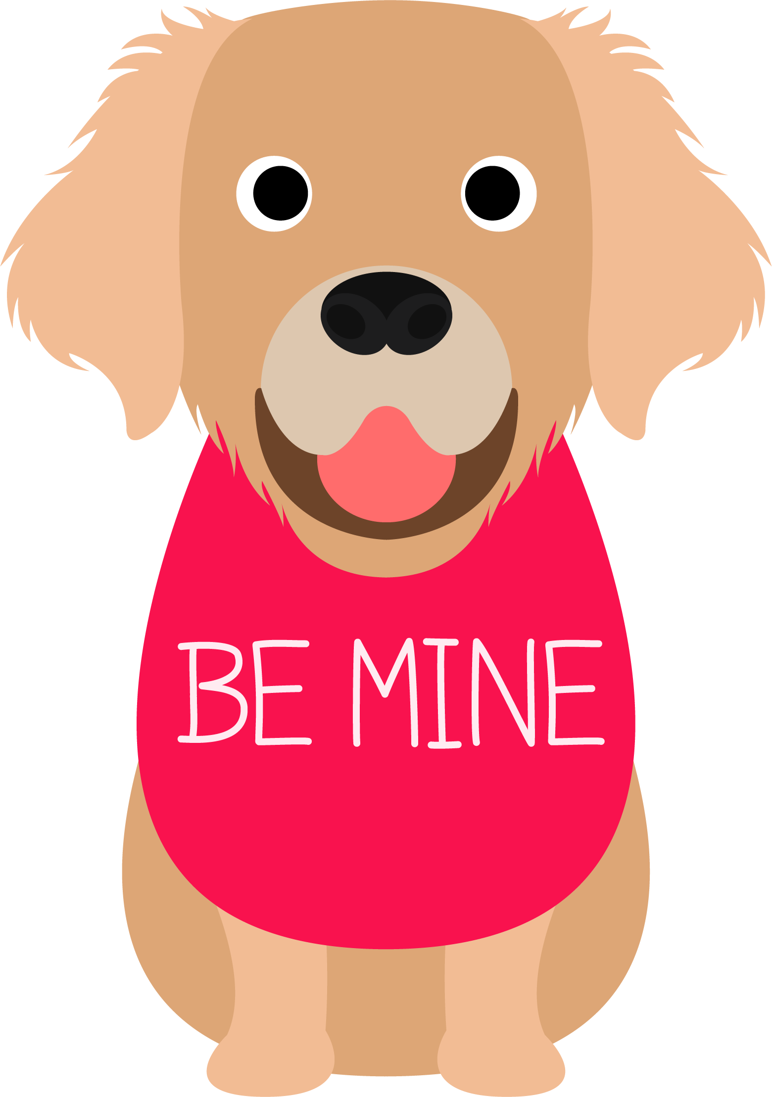Golden retriever dog Valentine’s Day cookie cutter