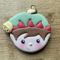 Load image into Gallery viewer, Santa ornament cookie cutter
