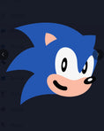 Load image into Gallery viewer, Sonic The Hedgehog face 3.5  inch cookie cutter
