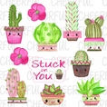 Load image into Gallery viewer, Short colorful cactus cookie cutter
