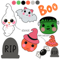 Load image into Gallery viewer, Happy Halloween Cookie Decorating Class and Cookie Cutter Set

